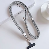 お買い得  携帯電話用ストラップとリストストラップ-調節可能な携帯電話用ストラップ（金属製クリップとパッチ付き） - 携帯電話ケース用のシンプルなネックロープ