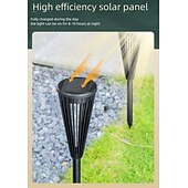 abordables Luces de camino y linternas-Luces solares LED para caminos al aire libre, impermeables, IP65, con encendido y apagado automático y 2 modos de iluminación. Iluminación de paisajes al aire libre para patios, jardines, caminos,