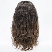abordables Perruques historiques-Perruques synthétiques pour hommes, cheveux longs, bouclés et duveteux, idéales pour un usage quotidien, une fête ou un costume d&#039;Halloween.