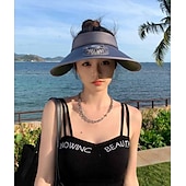 cheap Head Lights-1 Pc Women&#039;s USB Rechargeable Fan Hat Sunscreen Hat Beach Vacation Camping Wide brimmed Sunscreen Hat