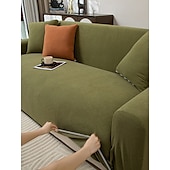 economico Copridivano-Copridivano jacquard da 1 pezzo, resistente all&#039;usura, elastico, in pelle scamosciata, tinta unita, di alta qualità, universale, per tutte le stagioni, spesso, antiscivolo.
