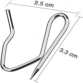 cheap Shower Curtains-58 Pack Metal Curtain Hooks Pin-On Drapery Hooks 1.2 by 1 Inch for Window,Door,Shower Curtain