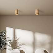 economico Lampade da soffitto con dimmer-Plafoniera a LED a 1 luce, in metallo e pietra, con montaggio a filo, per corridoio, veranda, bar, loft creativo, lampade da balcone 110-240 V
