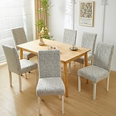 abordables Funda para silla de comedor-Funda para silla de comedor para el hogar, de tela polar, elástica, para el asiento