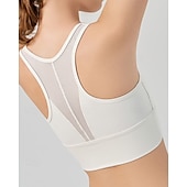 economico Camicia Donna-Per donna Reggiseno da tennis Senza Maniche Rete Traspirante Resistente agli urti Tennis Golf Corsa Il giro Tinta unita Nero Bianco Rosa Abbigliamento da tennis
