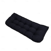 abordables Housse de canapé-Coussins de chaise d&#039;extérieur, coussin de banc en mousse à mémoire de forme imperméable et rembourré pour balançoire, causeuse, meubles de patio 130*50