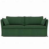 cheap Sofa Cover-Sofa Cover Suitable For BACKSÄLEN Sofa Solid Color Quilted Velvet Slipcovers