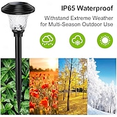 billige Pathway Lights &amp; Lanterns-2 stk. utendørs ganglys vanntette solcelledrevne plugglamper – ideelle for gårdsplasser, hagestier, plener, villaer og landskapsbelysning med fantastiske projeksjonseffekter