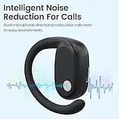 abordables Écouteurs Bluetooth sans fil-Écouteurs TWS YJ76 avec crochet Bluetooth 5.2 – Design ouvert HiFi stéréo micro antibruit longue autonomie étanche pour le travail le voyage et le jeu