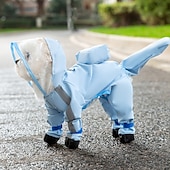お買い得  レインコート-小型犬用レインコート &amp;レインシューズセット、Dリング付き反射犬用ジャケット、子犬用レインコートとレインブーツセット（小型犬用）