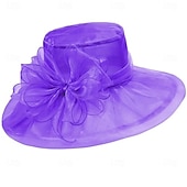 billiga Fascinatorer &amp; Hattar-1950-tals Retro Vintage Derbyhatt Kyrkohatt Kentucky Derbyhatt Gentlewoman Noblewoman Kvinnors Derby Ascot Hästkapplöpning Festival Vuxenhatt Vår  Sommar