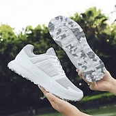 cheap Men&#039;s Golf Shoes-Men&#039;s Black and Gray Golf Shoes with Non-Slip Sole - Comfortable and Durable Footwear for Professional Golfers