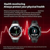 baratos Smartwatch-Relógio inteligente S6Pro 1,62&quot; Bluetooth, rastreador de fitness para homens com bússola, contador de passos, lembrete de chamadas e mensagens, monitor de sono, assistente de voz, à prova d&#039;água IPX, compatível com Android e iOS