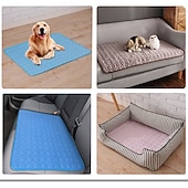 abordables Tapis de Refroidissement-Tapis rafraîchissant pour chien - lit rafraîchissant instantané pour chien &amp;chats non toxiques &amp;tapis rafraîchissant antidérapant lavable en machine pour l&#039;intérieur &amp;utilisation en voyage