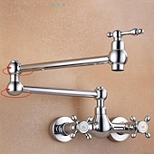 economico Rubinetti per lavello-Rubinetto da cucina - Monocomando due fori Galvanizzato Riempitore di Pentole Set centrale Retrò Vintage Kitchen Taps