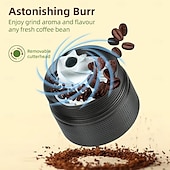 economico Accessori per il caffè-Macinacaffè manuale con macina in acciaio regolabile per cucina, utensile portatile per macinare il caffè espresso a mano