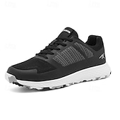 cheap Men&#039;s Golf Shoes-Men&#039;s Black and Gray Golf Shoes with Non-Slip Sole - Comfortable and Durable Footwear for Professional Golfers