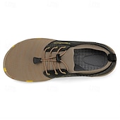 cheap Men&#039;s Sneakers-Men&#039;s Brown and Black Casual Athletic Shoes with Splash Detail – Lightweight Sport-Inspired Sneakers for Urban Wear and Outdoor Hikes