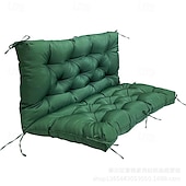 baratos Cobertura de Sofa-Almofada de assento de balanço grossa para balanço externo, almofadas de reposição para balanço de varanda de 2 ou 3 lugares, verde