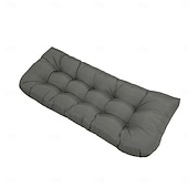 abordables Housse de canapé-Coussins de chaise d&#039;extérieur, coussin de banc en mousse à mémoire de forme imperméable et rembourré pour balançoire, causeuse, meubles de patio 130*50