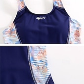 preiswerte Ein Stück &amp; Tankinis-Damen Badeanzug Bademode Bademode Patchwork Badeanzug Schwarz Blau Atmungsaktiv Schnelltrocknend Ärmellos - Schwimmen Surfen Schnorcheln Sommer