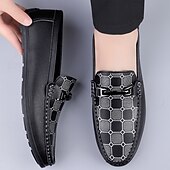 Χαμηλού Κόστους Casual loafers-ανδρικά λευκά μοκασίνια και slip-on με διακοσμητική λεπτομέρεια αλυσίδας και μαλακή επένδυση πάτου - ιδανικά για casual, επαγγελματικές και επίσημες περιστάσεις