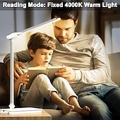 preiswerte Schreibtischlampen-LED-Schreibtischlampe mit Doppelkopf, dimmbare Touch-Steuerung und 5 Beleuchtungsmodi, zwei Schwenkarme, USB-Ladeanschlüsse, augenschonende Tischlampen für Klavier, Notenständer, Nägel, Zuhause &amp; Büro