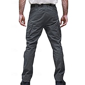 cheap Cargo Pants-Men's Cargo Pants Tactical Pants Trousers Buttons Multi Pocket Plain Wearable Outdoor Daily Camping &amp; Hiking Fashion Classic Black Army Green