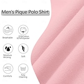 economico Polo classica da uomo-Per uomo Polo con zip a un quarto Streetwear Casuale Mezza zip Manica Corta Moda Tinta unica Cerniera Estate Bianco Rosa Blu marino Verde Polo con zip a un quarto