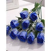preiswerte Künstliche Pflanzen &amp; Blumen-einzelne künstliche Seifenblume in einem kreativen transparenten Geschenkbeutel, ideal als Geschenk zu Weihnachten, zum Muttertag, zum Geburtstag, zur Hochzeit, zum Valentinstag, zum Jahrestag, zum