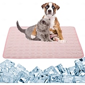 abordables Tapis de Refroidissement-Tapis rafraîchissant pour chien - lit rafraîchissant instantané pour chien &amp;chats non toxiques &amp;tapis rafraîchissant antidérapant lavable en machine pour l&#039;intérieur &amp;utilisation en voyage