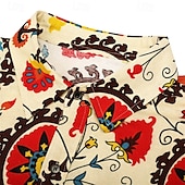 olcso Felsők-Retró Boho 1970-es évek Ing Hippi Etno Suzani Jelmez Férfi Mindszentek napja Farsang utcai tánc Retro témájú buli Fesztivál Felnőttek Ing