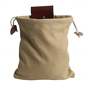economico Attrezzatura da Campeggio-Borsa da raccolta in pelle e tela per esterni, borsa da foraggiamento nella giungla, marsupio portaoggetti da campeggio, borsa per la raccolta della frutta