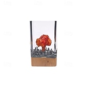 ieftine Lumini decorative-Lampă de noapte 3D în formă de nor de ciupercă, experimentează puterea unei explozii nucleare