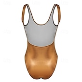 olcso Öltözetek-Retró 1980-as évek Félrebeszél Fürdőruha One Piece Body Diszkó Fényes latex patent Fémes Szivárvány Női Mindszentek napja Farsang zenei fesztivál Tengerparti nyaralás Pride Parade Felnőttek