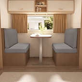 abordables Funda de sofá-Fundas de cojín elásticas para comedor de RV de 2 piezas, fundas de cojín de sofá en forma de T, fundas elásticas para asientos de caravana, protección de muebles de RV duradera y fácil de instalar