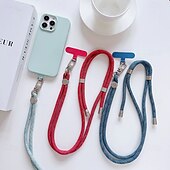 お買い得  携帯電話用ストラップとリストストラップ-調節可能な携帯電話用ストラップ（金属製クリップとパッチ付き） - 携帯電話ケース用のシンプルなネックロープ