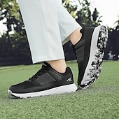 cheap Men&#039;s Golf Shoes-Men&#039;s Black and Gray Golf Shoes with Non-Slip Sole - Comfortable and Durable Footwear for Professional Golfers