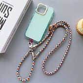 お買い得  携帯電話用ストラップとリストストラップ-手首と首に巻けるロープが付いた2イン1の携帯ストラップ - 取り外し可能なパッチと携帯ケース用の金属クリップ付き