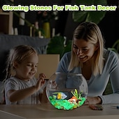  100 ks bling svítící kameny svítící zahradní oblázky třpytivé světelné kameny svítící kameny do zahrady, venkovní svítící kameny na trávník, terasu, chodník, příjezdovou cestu