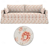 preiswerte Sofabezug-Sofabezug für Hyltarp-Sofa, gesteppt, floral, 100 % Baumwolle