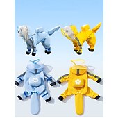 お買い得  レインコート-小型犬用レインコート &amp;レインシューズセット、Dリング付き反射犬用ジャケット、子犬用レインコートとレインブーツセット（小型犬用）