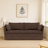cheap Sofa Cover-Sofa Cover Suitable For BACKSÄLEN Sofa Solid Color Quilted Slipcovers
