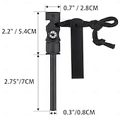 economico Attrezzatura da Campeggio-Kit accendifuoco portatile di alta qualità con selce e acciaio - strumento di sopravvivenza compatto e multiuso con barre di magnesio, spago esca per campeggio, escursionismo, EDC e situazioni di