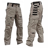 cheap Cargo Pants-Men&#039;s Cargo Pants Tactical Pants Trousers Camo Pants Buttons Multi Pocket Plain Wearable Outdoor Daily Camping &amp; Hiking Fashion Classic Black Army Green