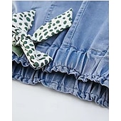 economico Pantaloni e gonne-Bambini Ragazze Pantaloncini Tinta unica Streetwear Nodo da legare Scuola Dai 4 anni in su Estate Azzurro
