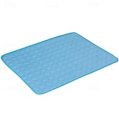 abordables Tapis de Refroidissement-Tapis rafraîchissant pour chien - lit rafraîchissant instantané pour chien &amp;chats non toxiques &amp;tapis rafraîchissant antidérapant lavable en machine pour l&#039;intérieur &amp;utilisation en voyage