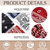 tanie Akcesoria do stylizacji włosów-4 sztuki boho bandany opaski na głowę wiązane opaski do włosów paisley głowa turban sport joga dla kobiet
