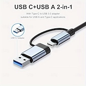 abordables Concentradores USB-Adaptador multipuerto USB C 8 en 1 con USB 3.0, USB 2.0, Tipo C, lector de tarjetas SD/TF y conector de audio de 3,5 mm. Compatible con MacBook, Windows, Android, iPad y dispositivos OTG. Plug and Play.