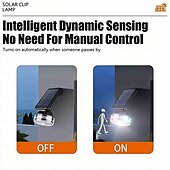 お買い得  屋外用ウォールライト-ソーラー屋外照明ウォールライト、ストリングライト付き、カラーストリングライト、白色光照明、人体感知、中庭、ガレージ、道路、フェンス、フェスティバル、パーティーに最適、1個